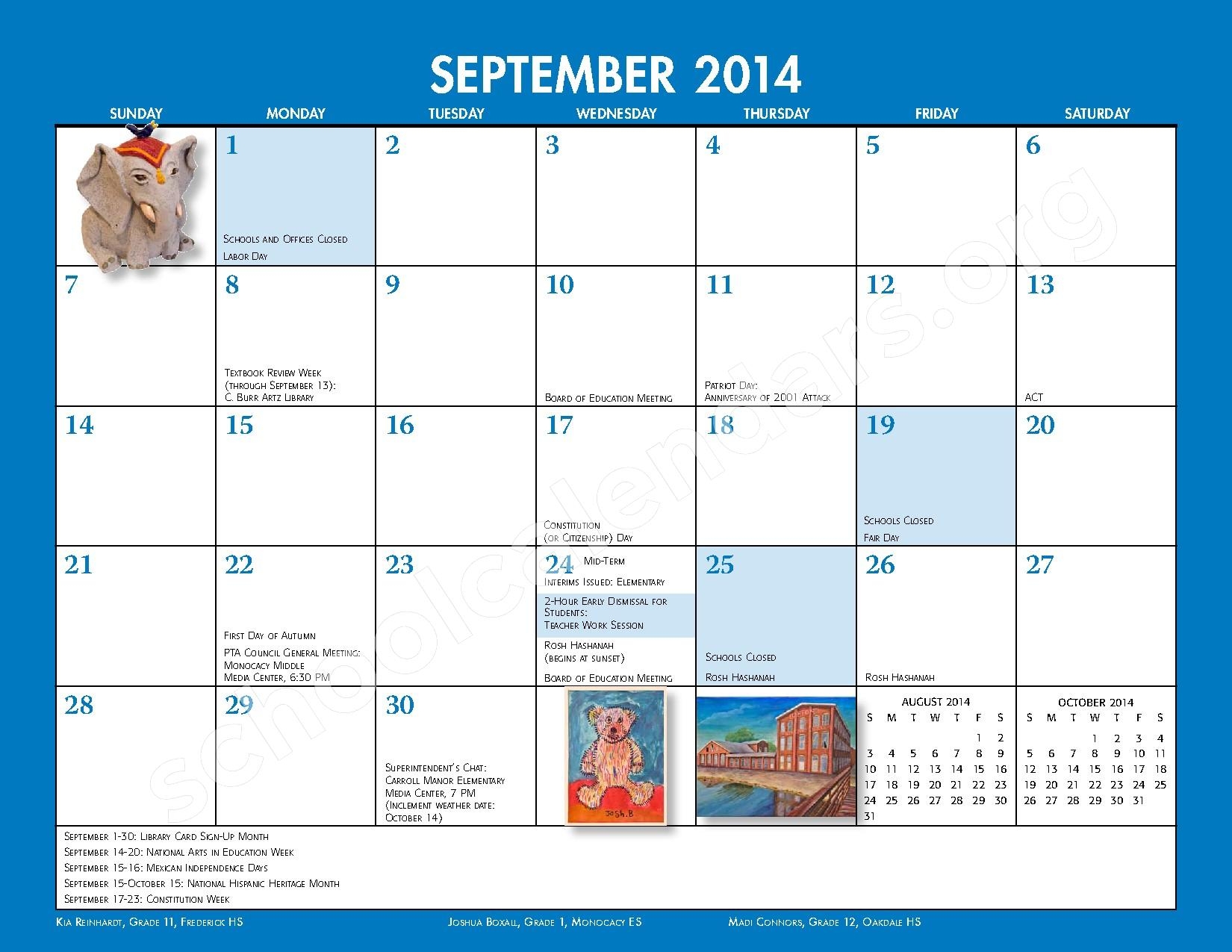 Frederick County Calendar Calendar