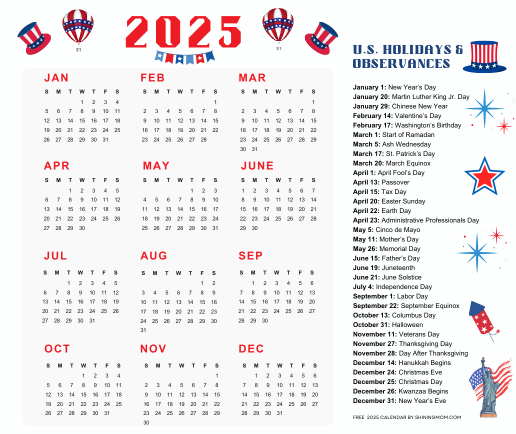 March 2025 Calendar with USA Holidays
