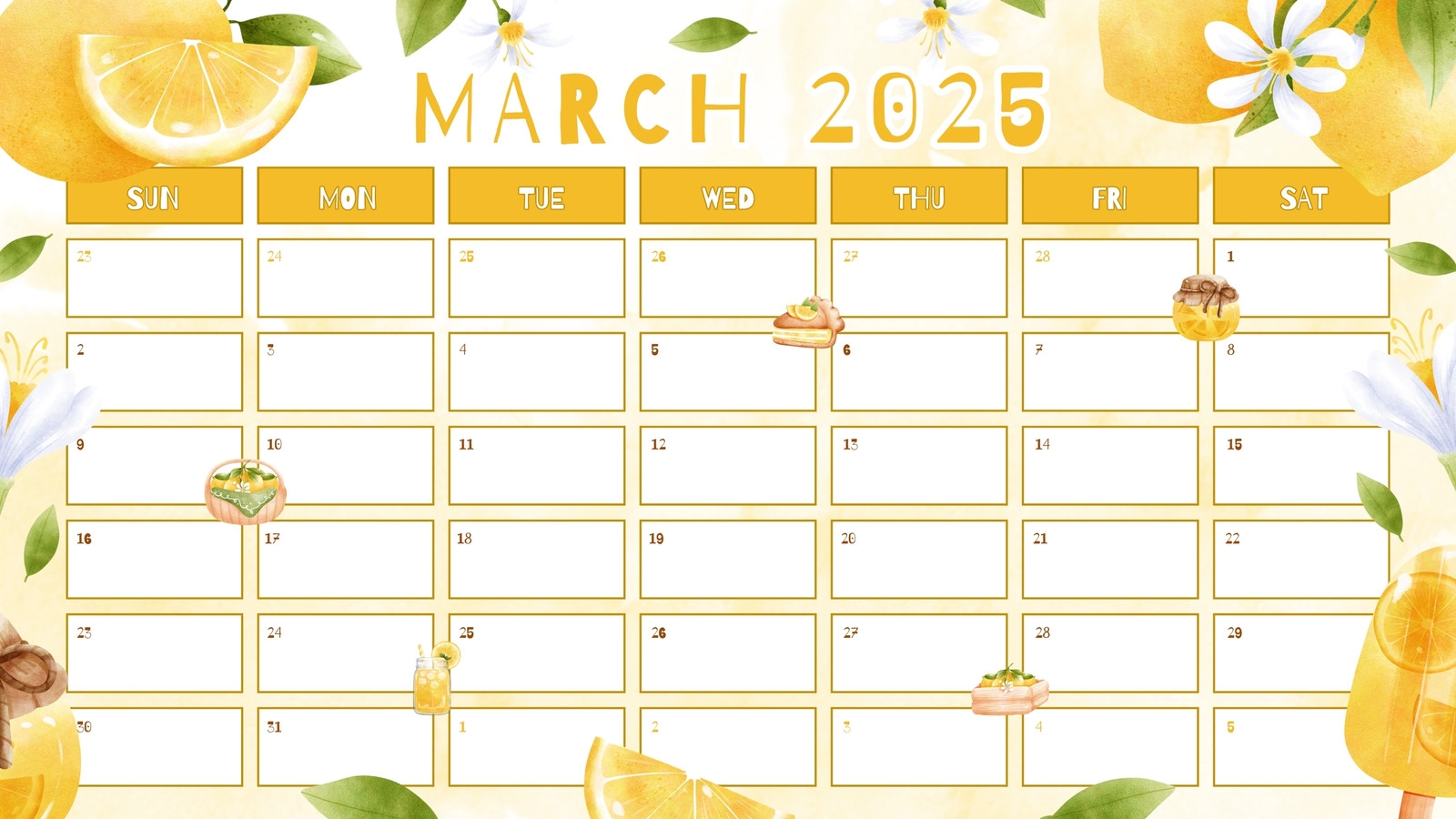 Free And Customizable March Templates