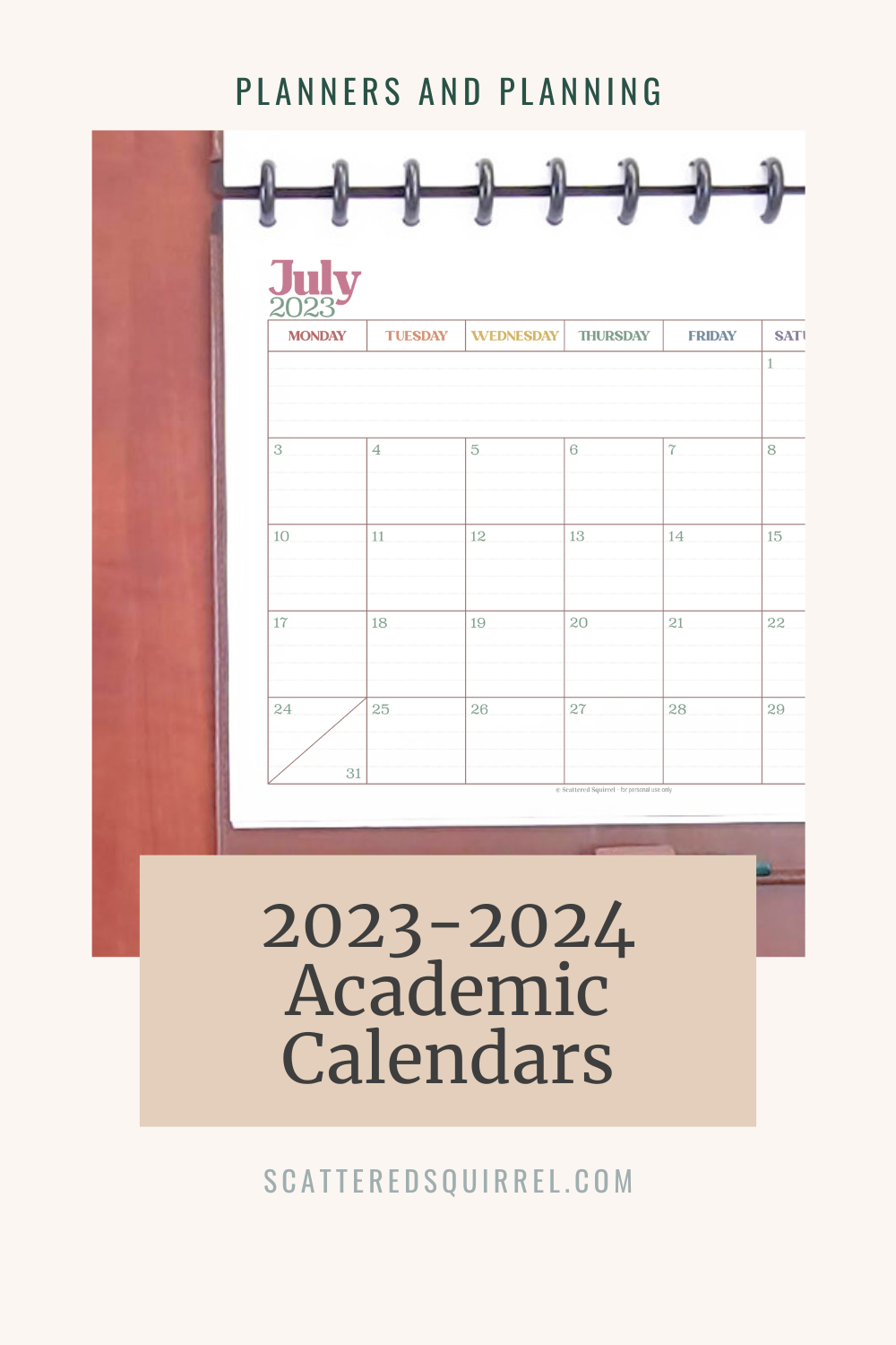 Academic Calendar 2023 2024 Landscape