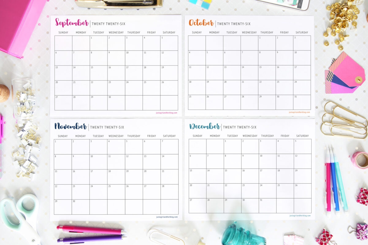 october to december 2026 calendar printable october to december 2026 calendar printable