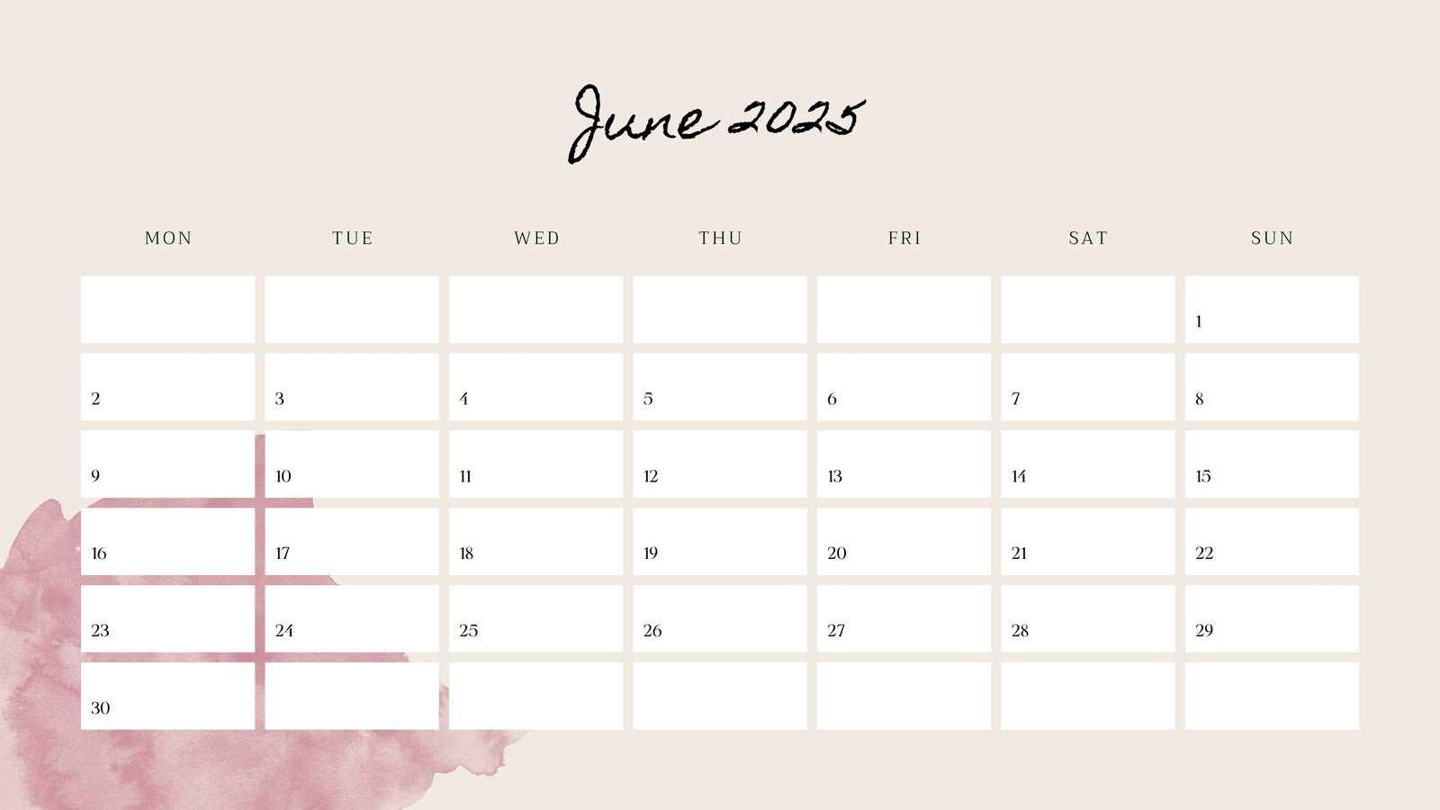 Free Printable Custom June 2025 Calendar Templates Canva