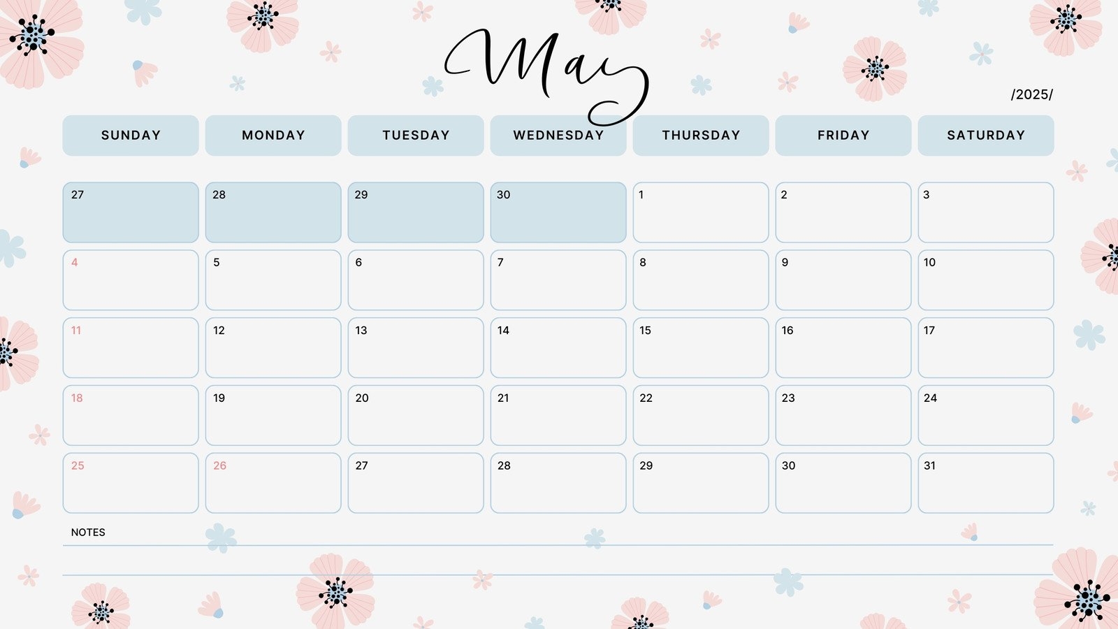 Free To Edit And Print May 2025 Calendar Templates Canva