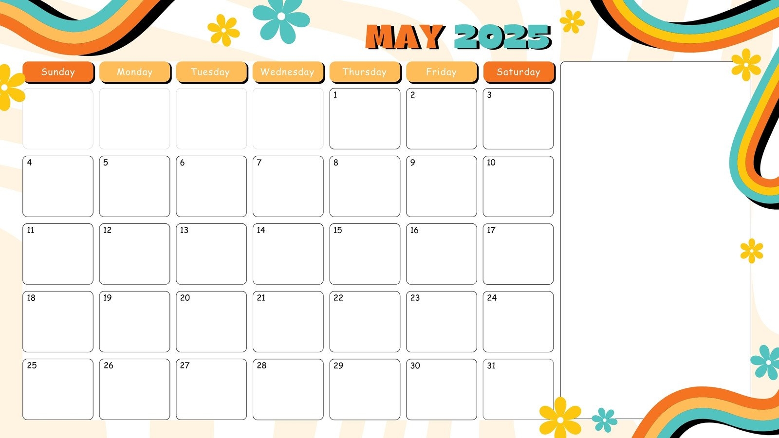 May 2025 Yellow Leaf Calendar Printable May 2025 Yellow Leaf Calendar Printable