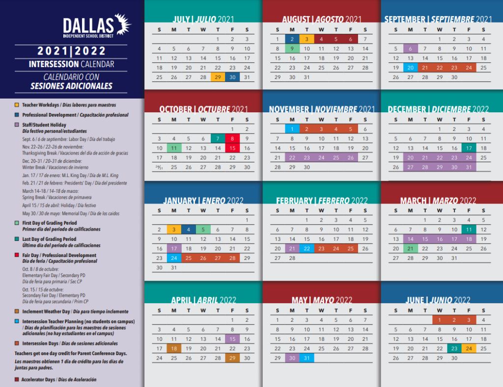 Get Ready To Plan Next Year Dallas ISD Calendars Are Out People Newspapers