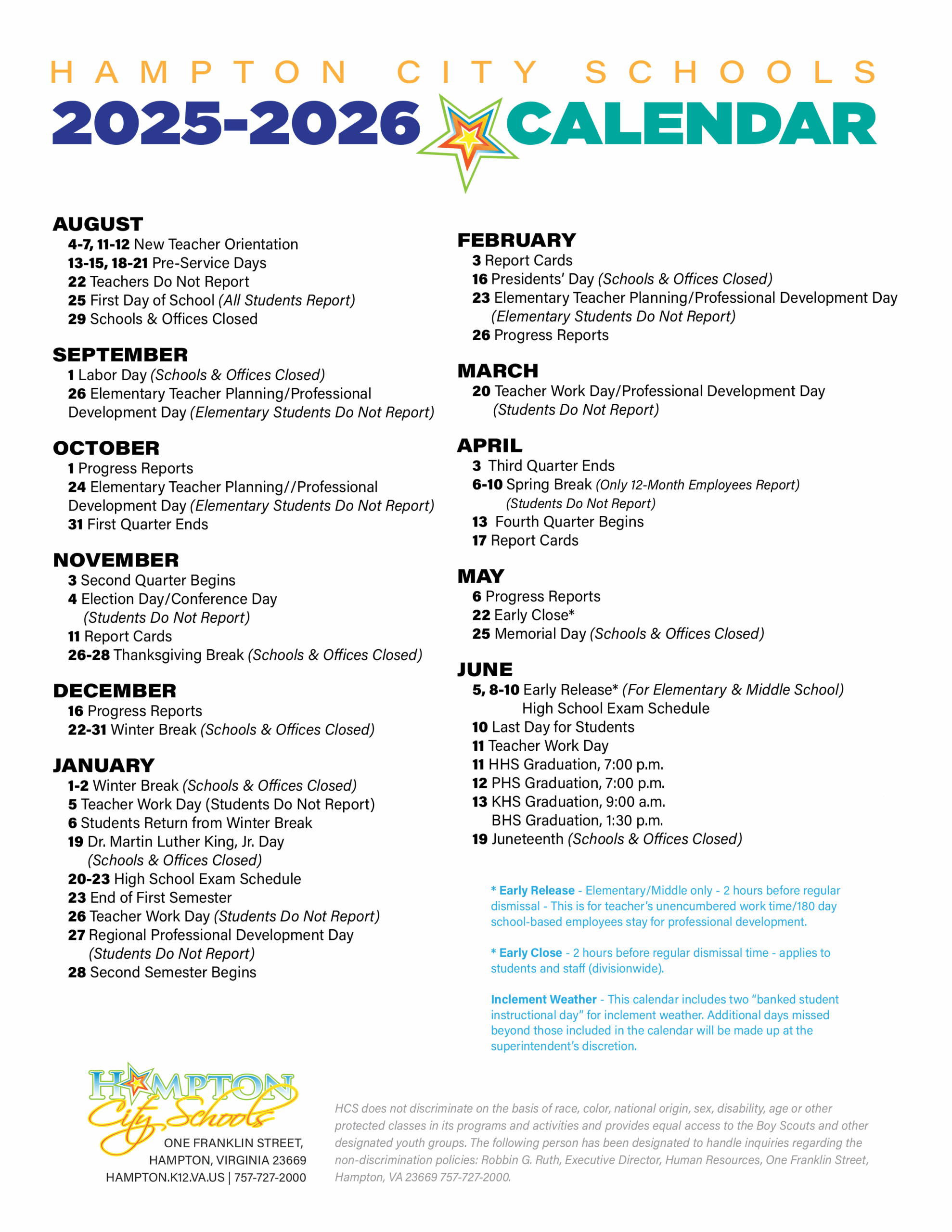 HAMPTON CITY SCHOOLS HAMPTON CITY SCHOOLS