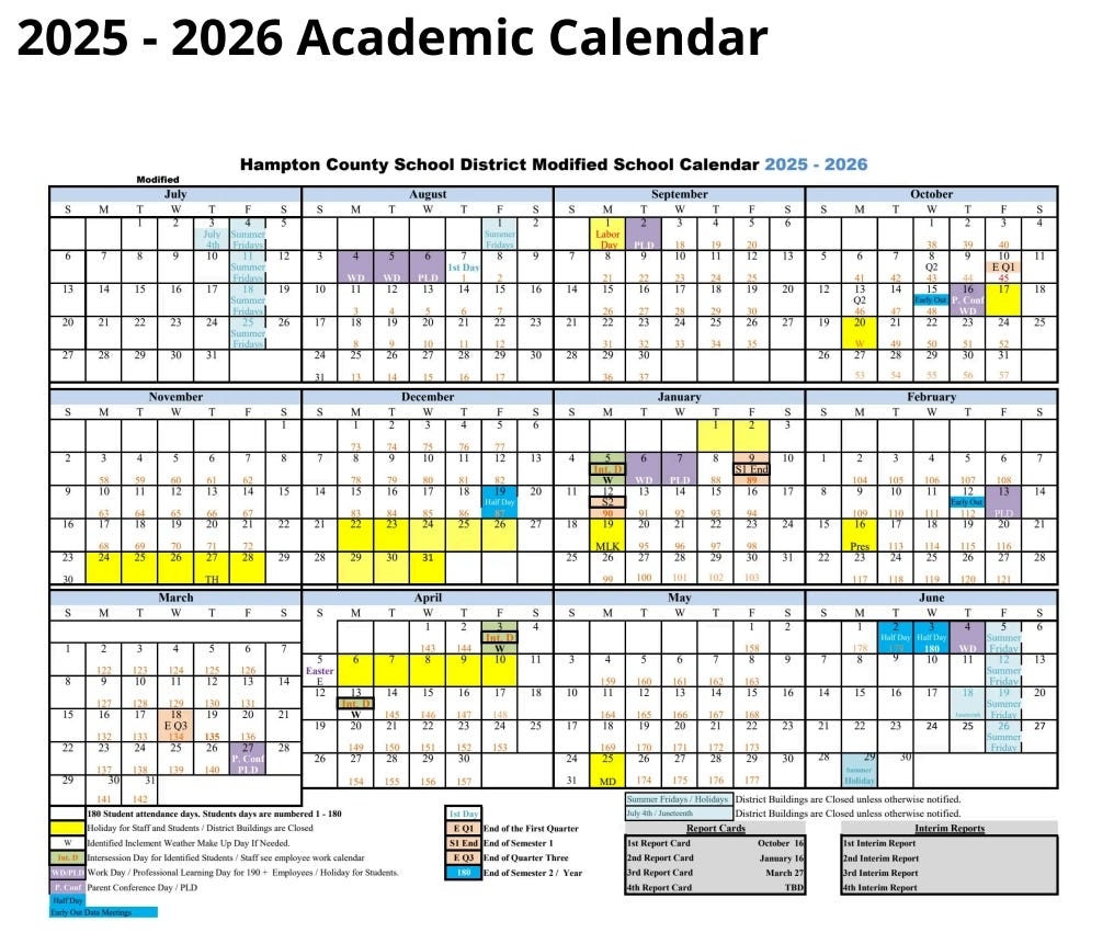 Hampton Co School District Discards 4 day Week Idea Approves New Calendar Hampton Co School District Discards 4 day Week Idea Approves New Calendar