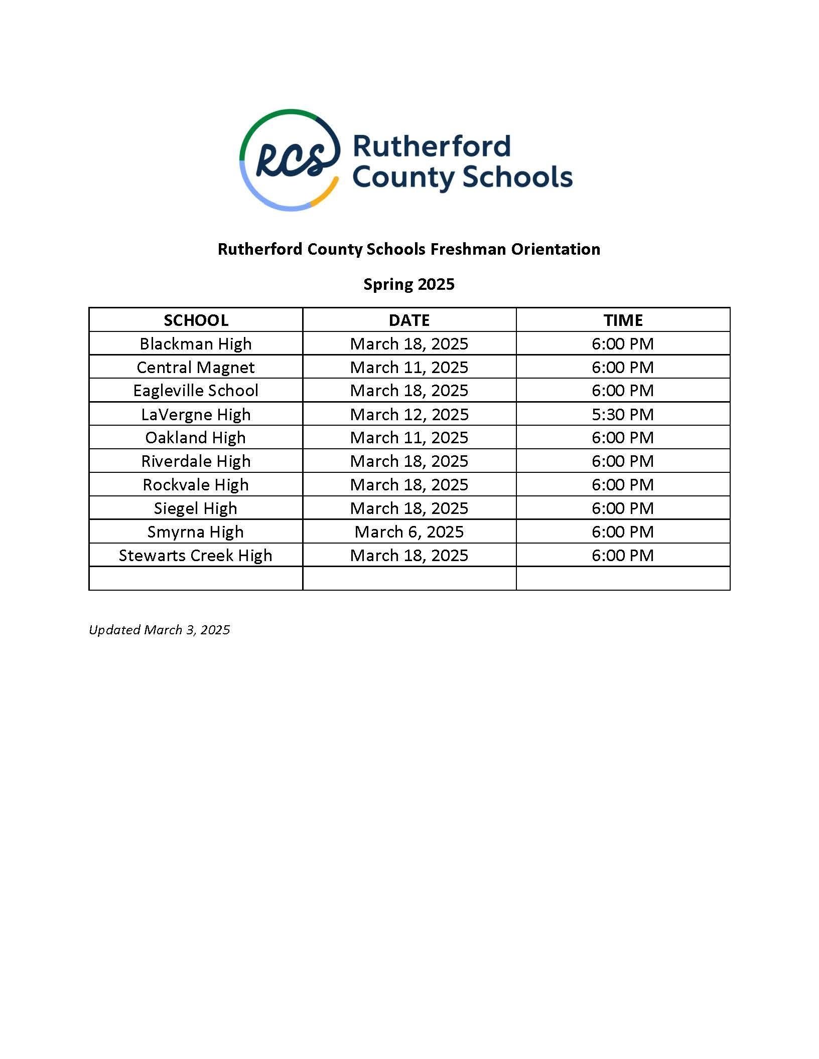 rutherford county schools calendar tn