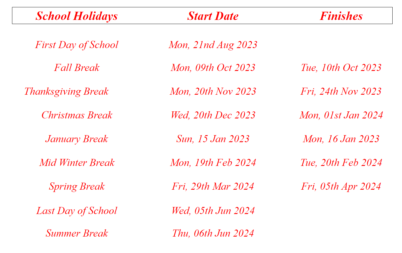 horry county schools calendar