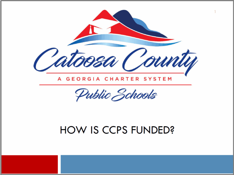 How School Systems Are Funded Catoosa County Public Schools