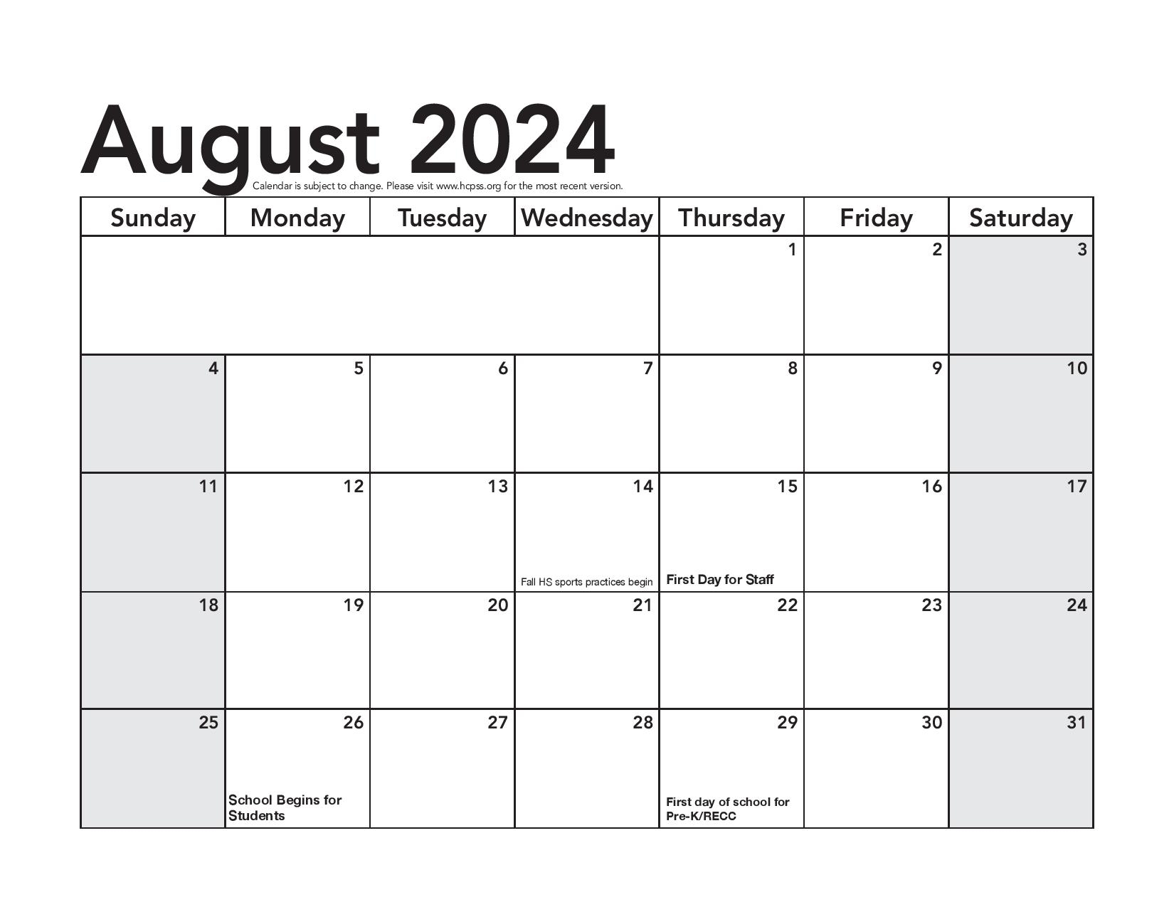 Howard County Schools Calendar 2024 2025 Academic Holidays