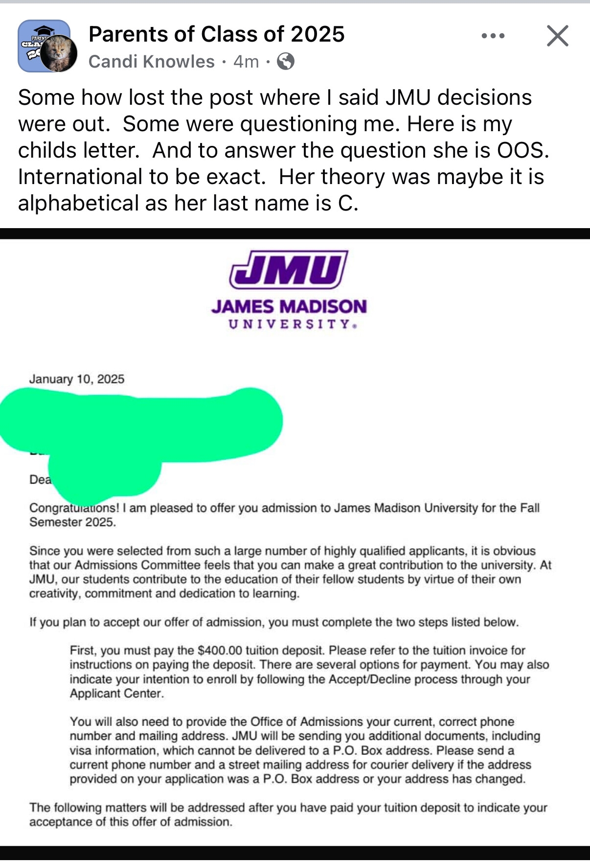 JMU fall 2025 calendar