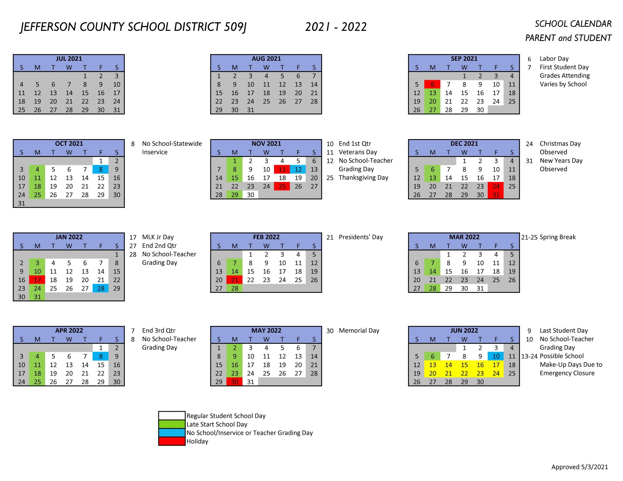 Jefferson County Calendar 23 24