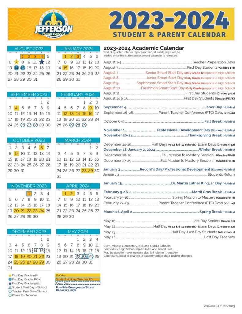 Jefferson County Calendar 23 24