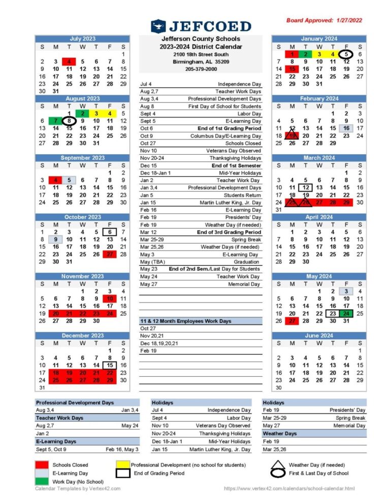 Jefferson County Calendar 23 24
