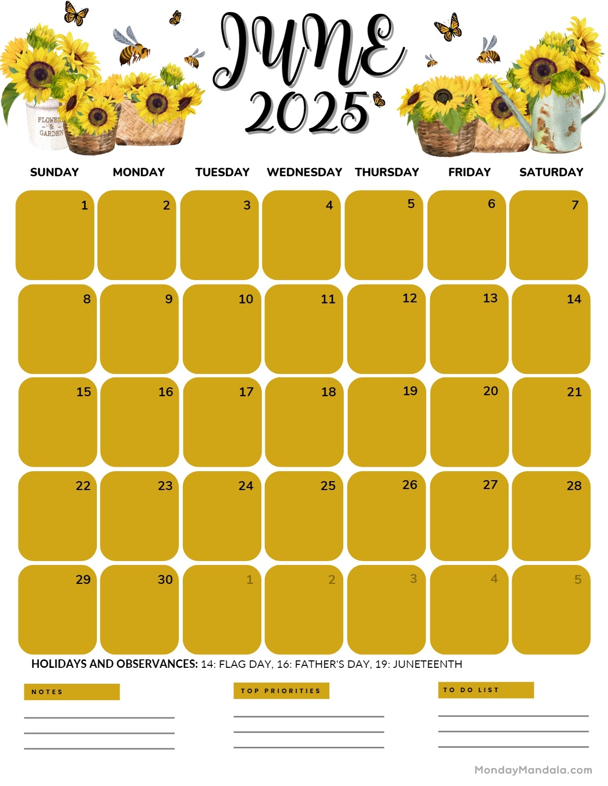 June 2025 Calendar 52 Free PDF Printables 