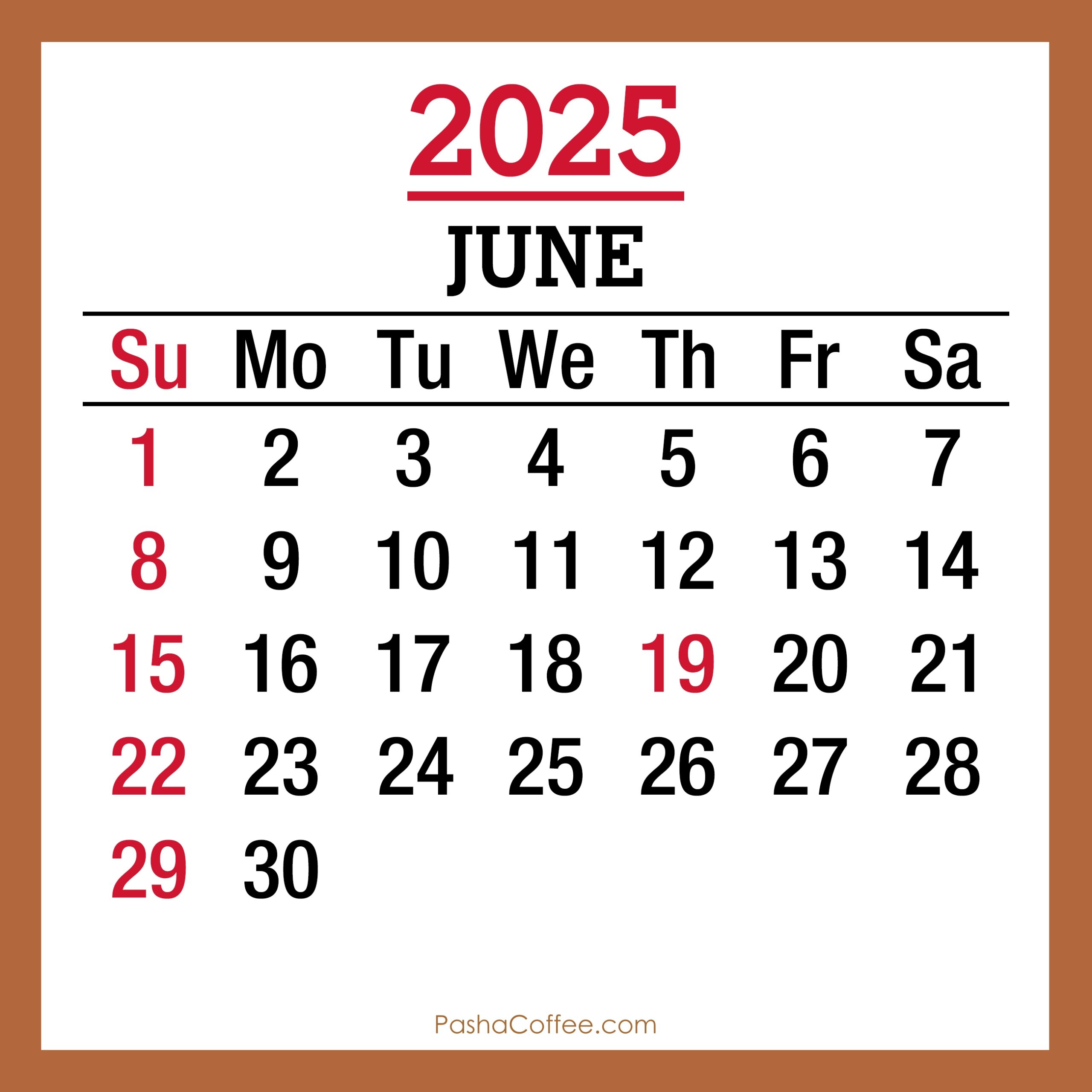 June 2025 Calendar with USA Holidays