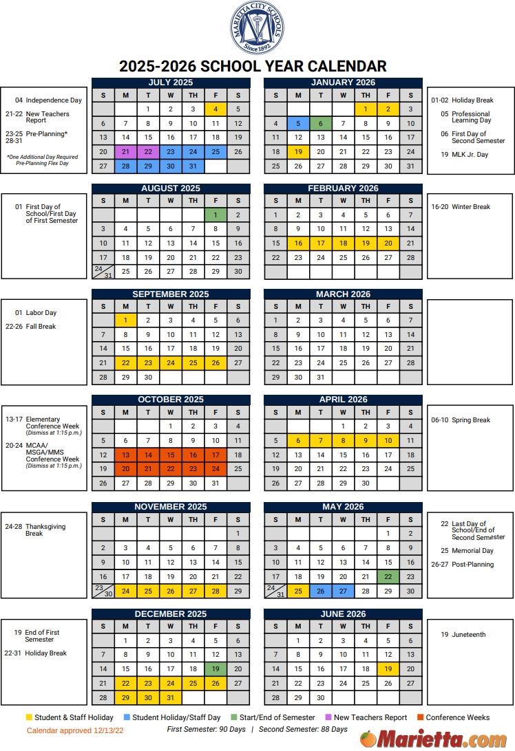 atlanta public schools 2025 calendar