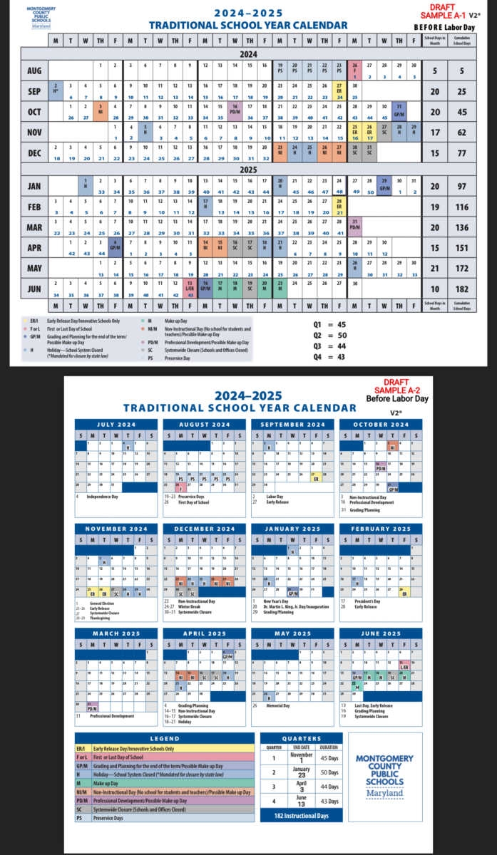 MCPS Is Asking For Feedback On Two Calendar Options For The 2024 2025 Calendar The MoCo Show