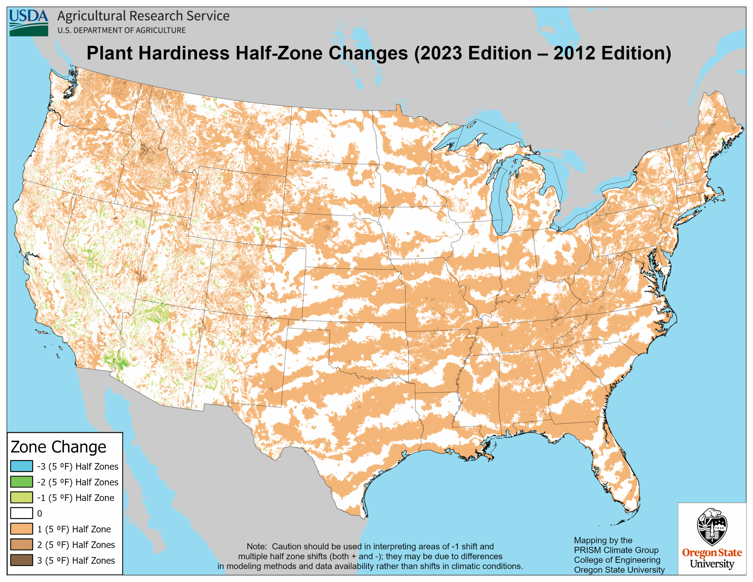 New USDA Plant Hardiness Zone Map Shows Most Of Southeast Has Gotten One Half Zone Warmer Climate And Agriculture In The Southeast