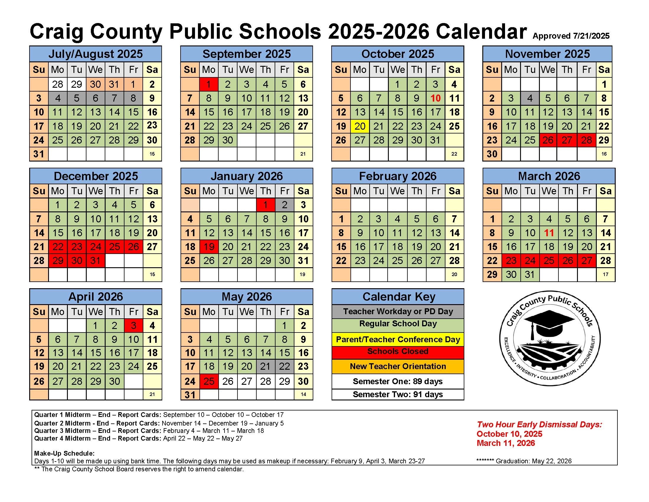 stafford county public schools calendar