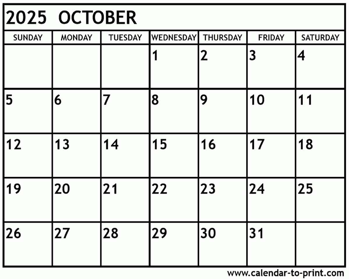 july to october 2025 calendar printable