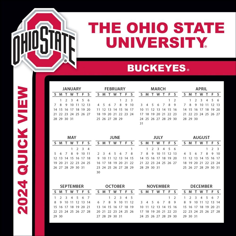 Ohio State Buckeyes 2024 Box Calendar Turner Sports Amazon ca Sports Outdoors