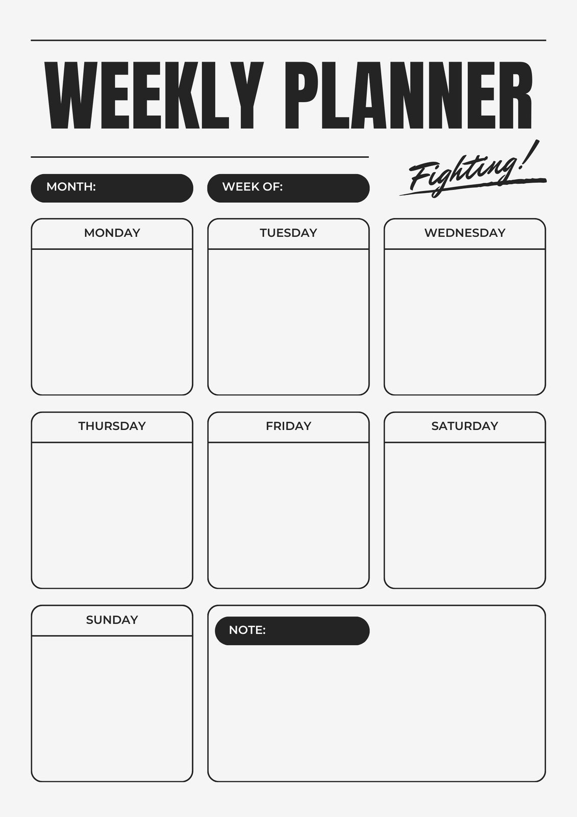 Page 3 Free And Customizable Weekly Schedule Templates Canva