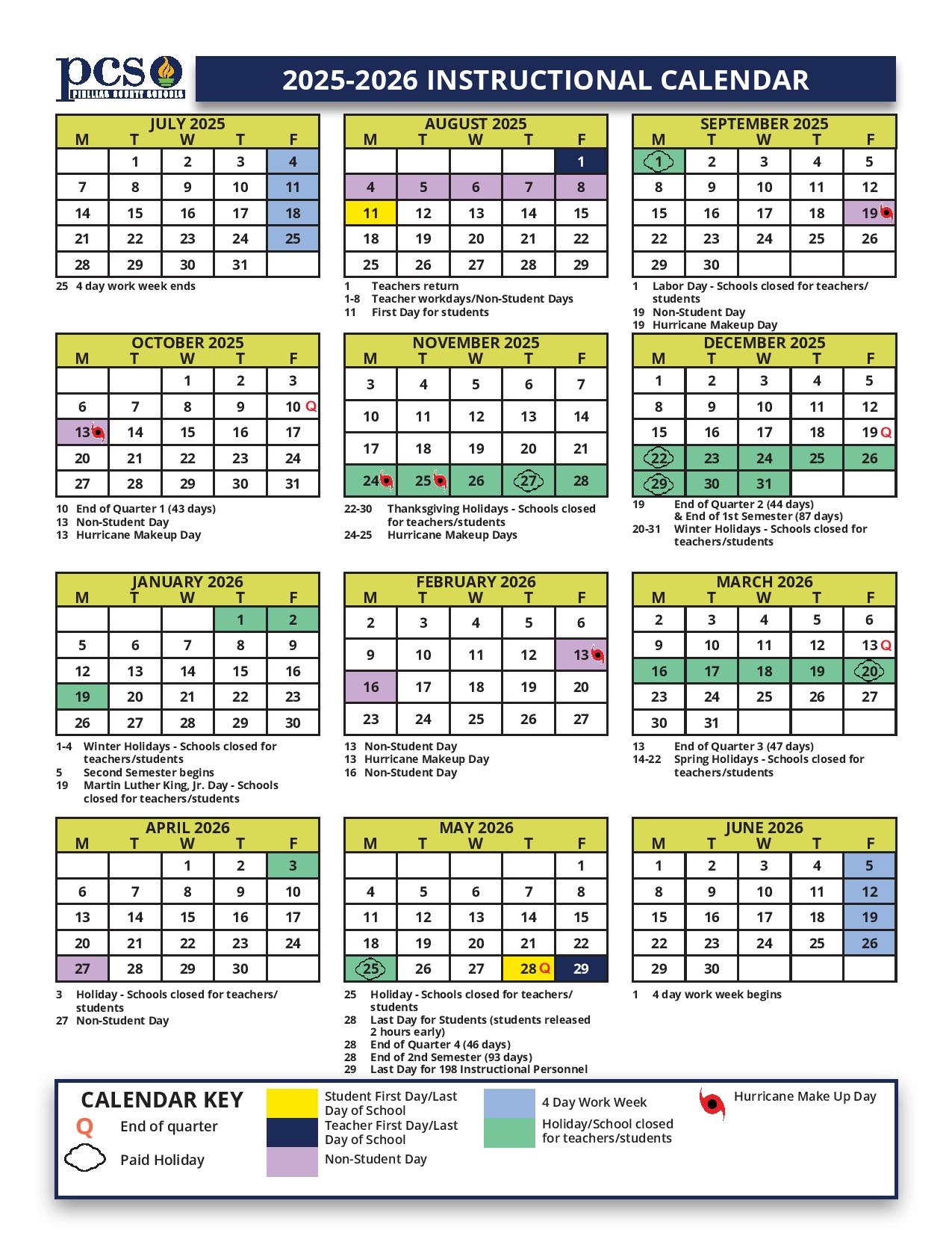 Pinellas County Schools Calendar 2024 2025 Academic Holidays