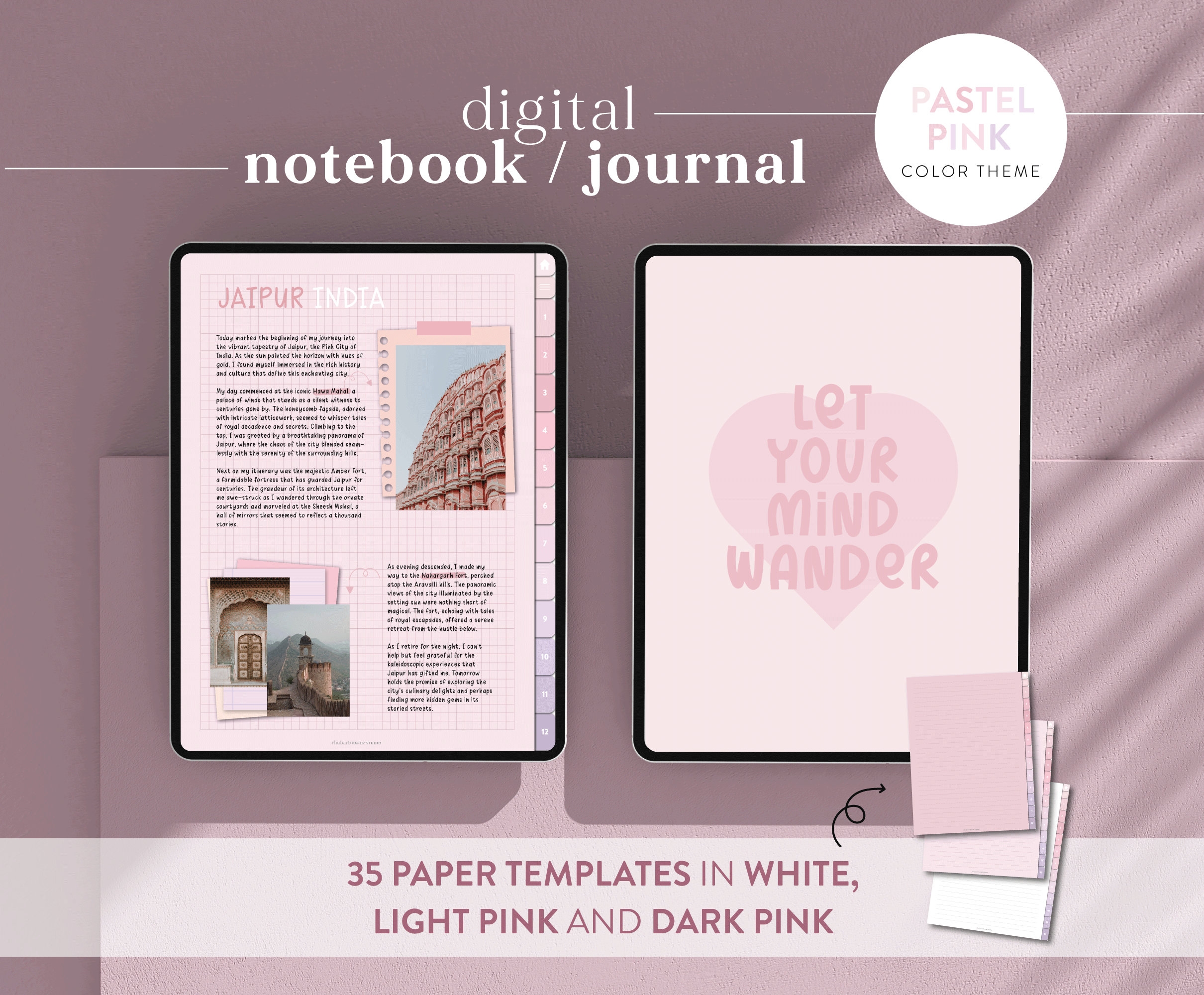 Daily Planner Light Pink Color