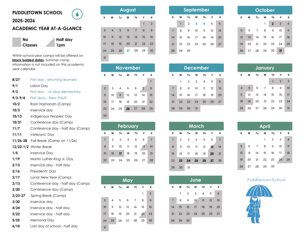 Puddletown School Calendar Of Events Portland OR