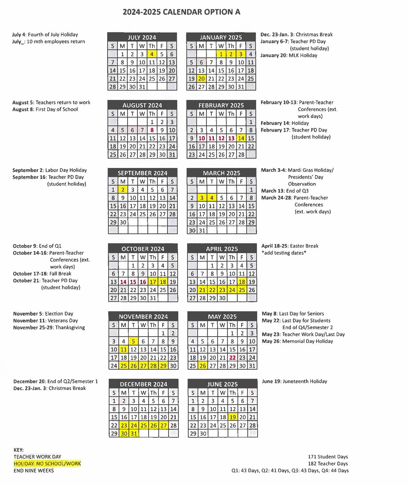 alexandria public schools calendar