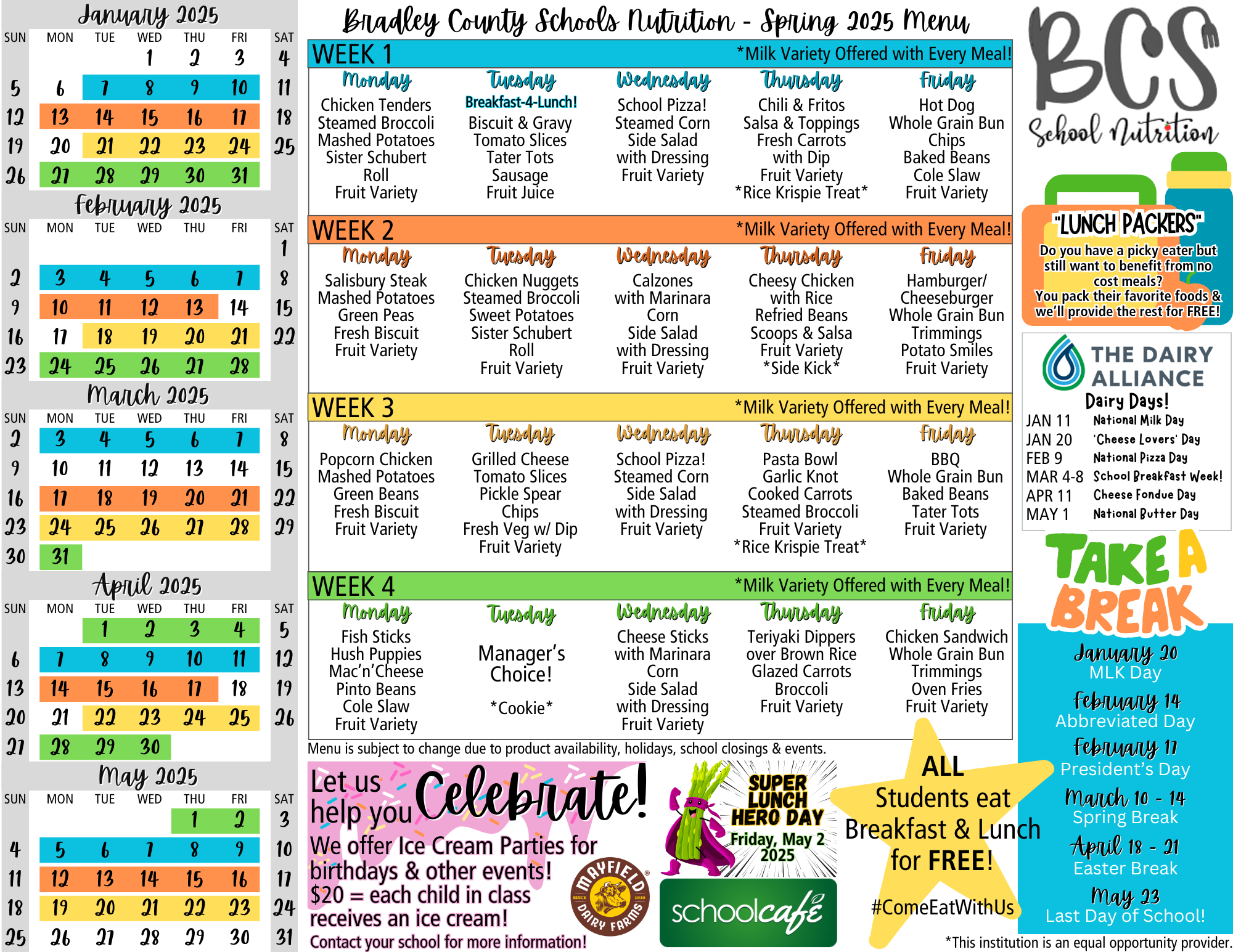 Resources School Nutrition Bradley County Schools