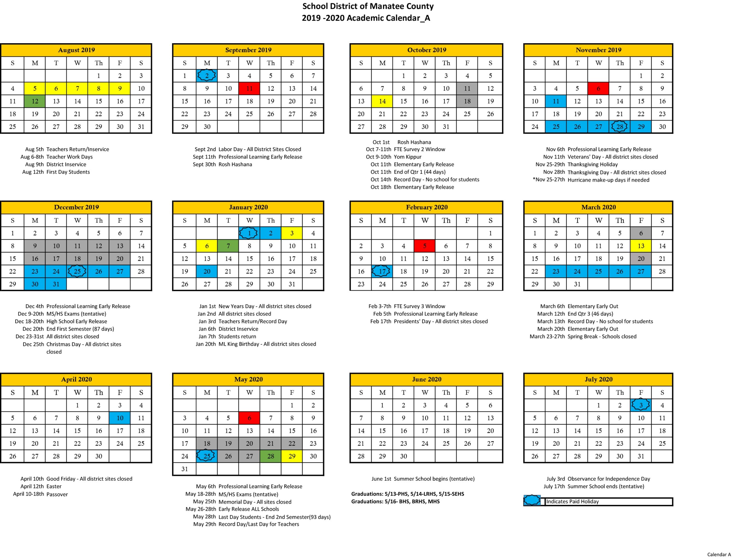 Sarasota County Ready To Approve Next Year s School Calendar Get A Sneak Peek 