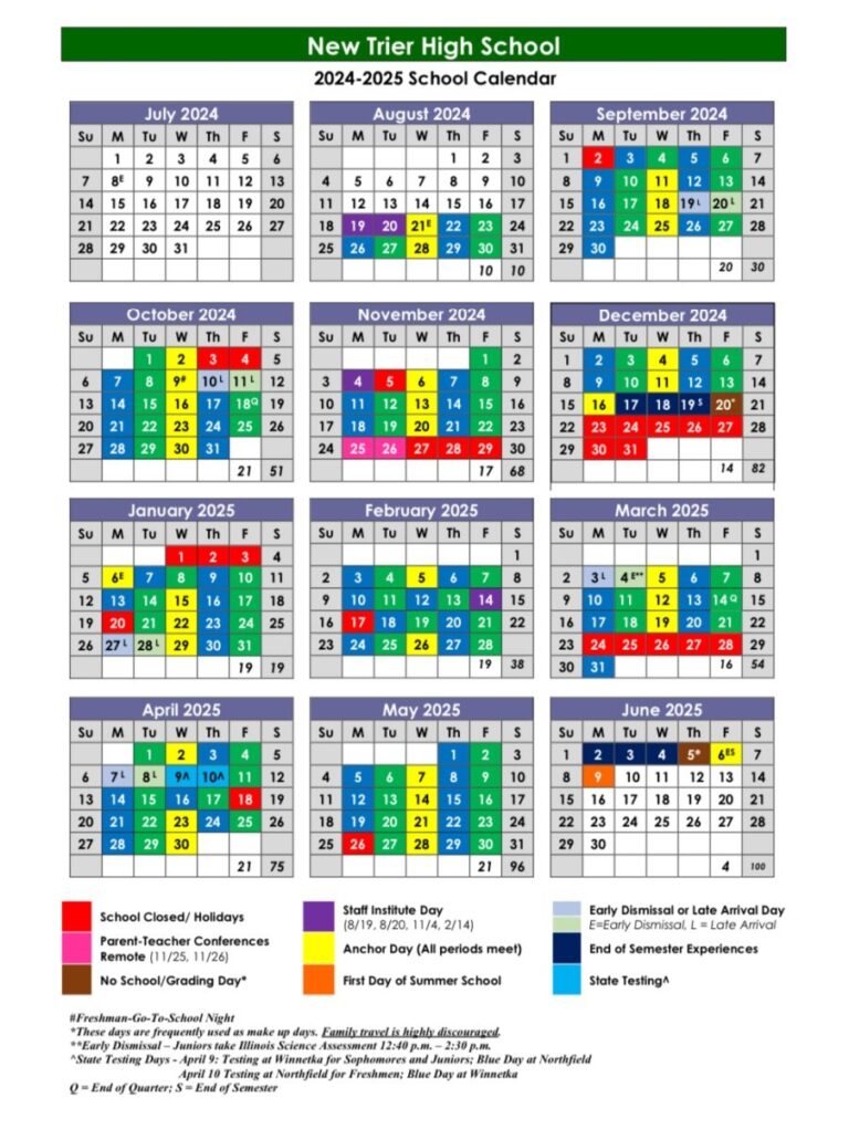 School Board Approves 2024 2025 School Year Calendar New Trier News