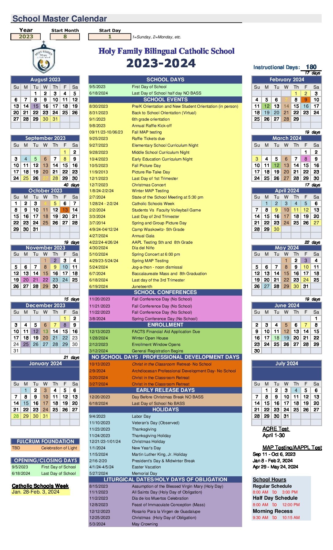 seattle schools district calendar