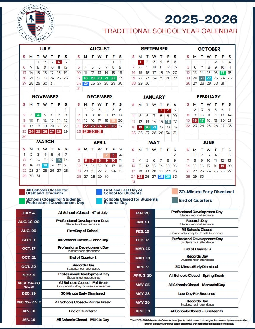 ohio state academic calendar 2025-26