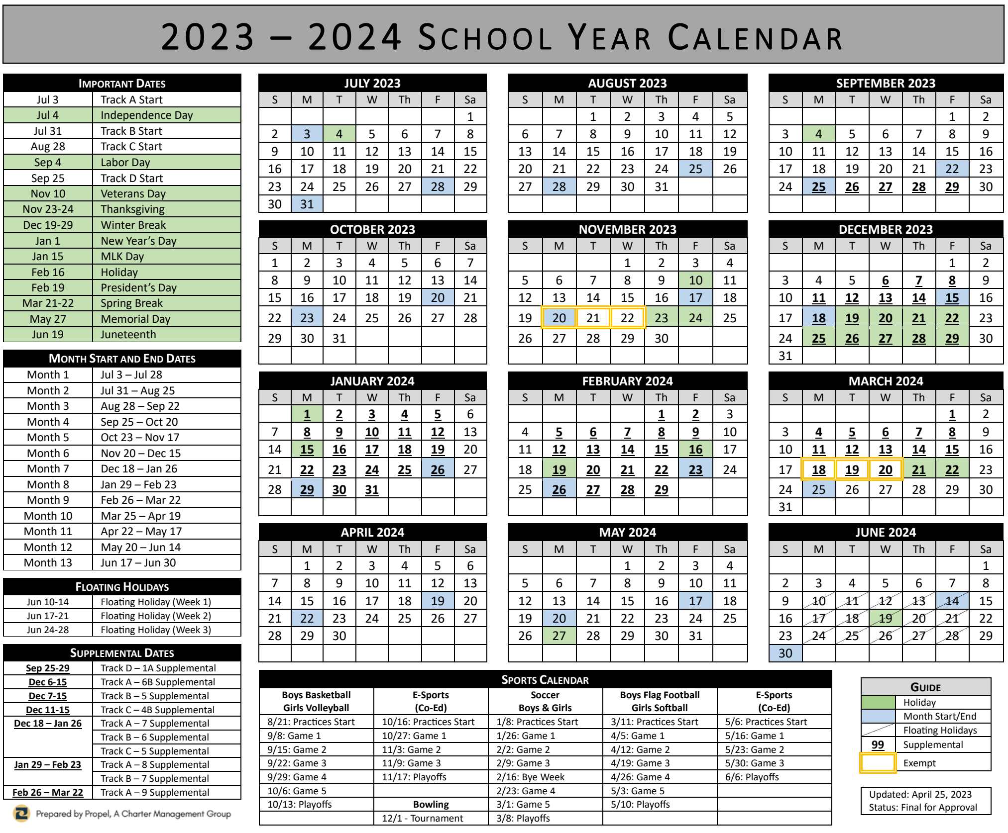 School Schedule