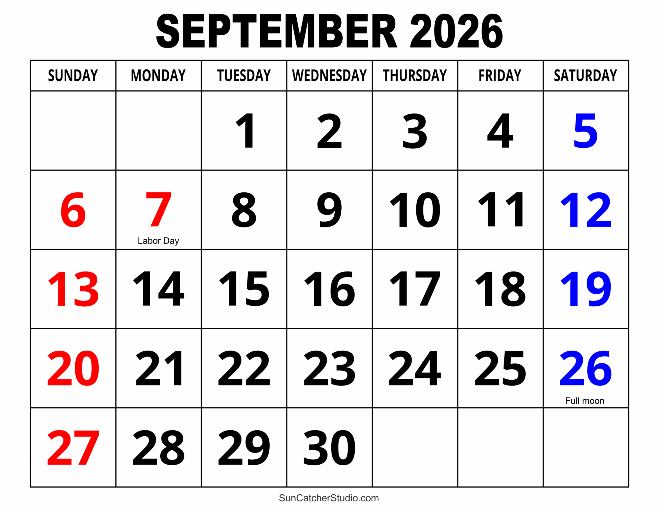 july to september 2026 calendar printable