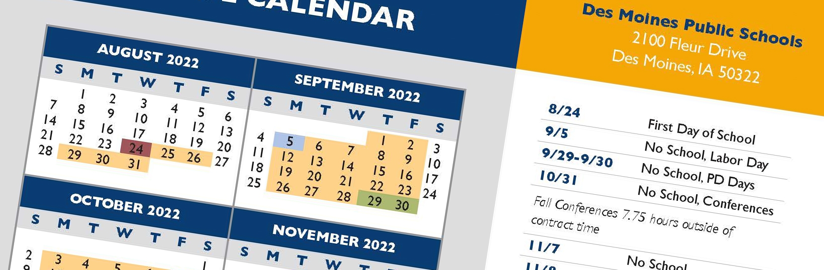 Share Your Input On 2023 24 School Calendar Proposals Des Moines Public Schools