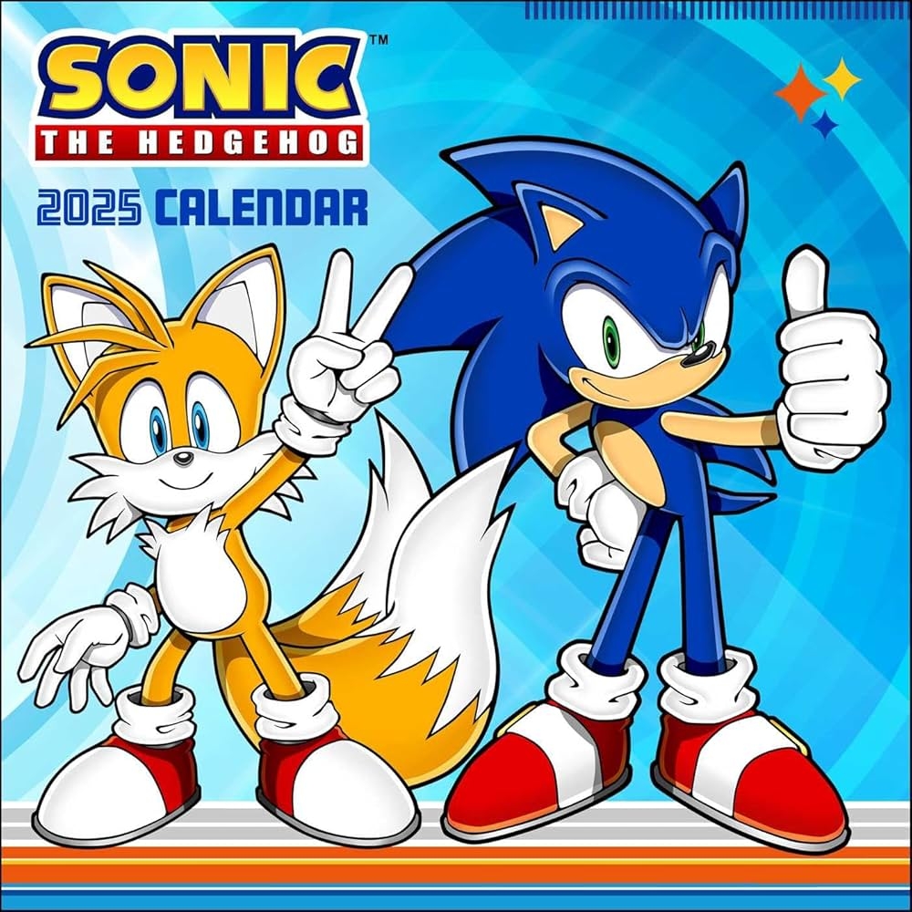 Sonic The Hedgehog 2025 Wall Calendar 9781419774058 Sega Books Amazon