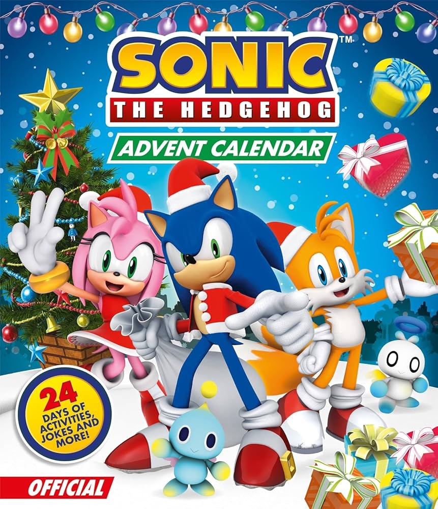 Sonic The Hedgehog Advent Calendar NEW For 2025 A Festive Collection Of Books Activities Crafts And Surprises The Perfect Gift For Kids Who Are Fans Of The Movies TV Shows And Games 