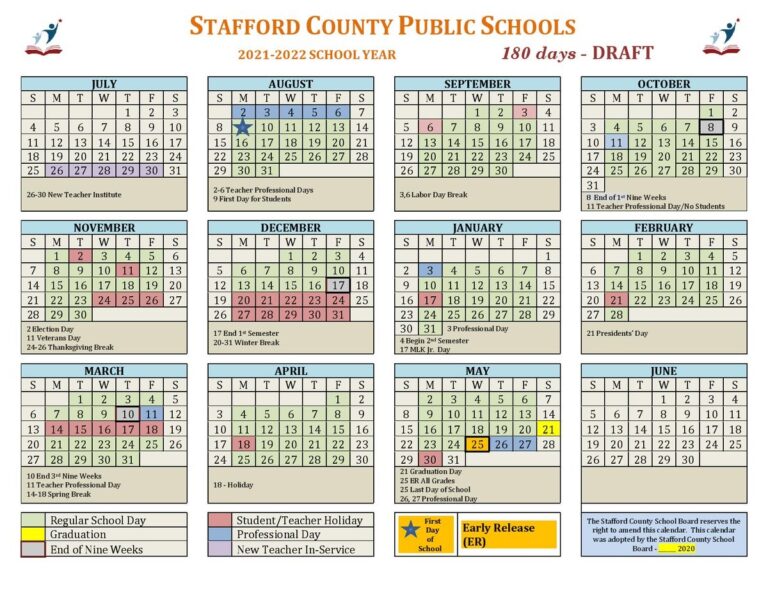 Stafford Schools On X Send Feedback For The Proposed 2021 2022 And 2022 2023 Stafford County Public Schools Calendars Through This Form No Later Than November 30 2020 Responses Are Shared With The Stafford