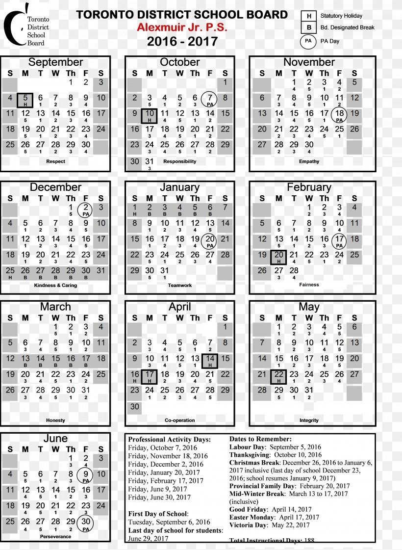 Toronto District School Board Alexmuir Junior Public School Calendar Brant Haldimand Norfolk Catholic District School Board PNG