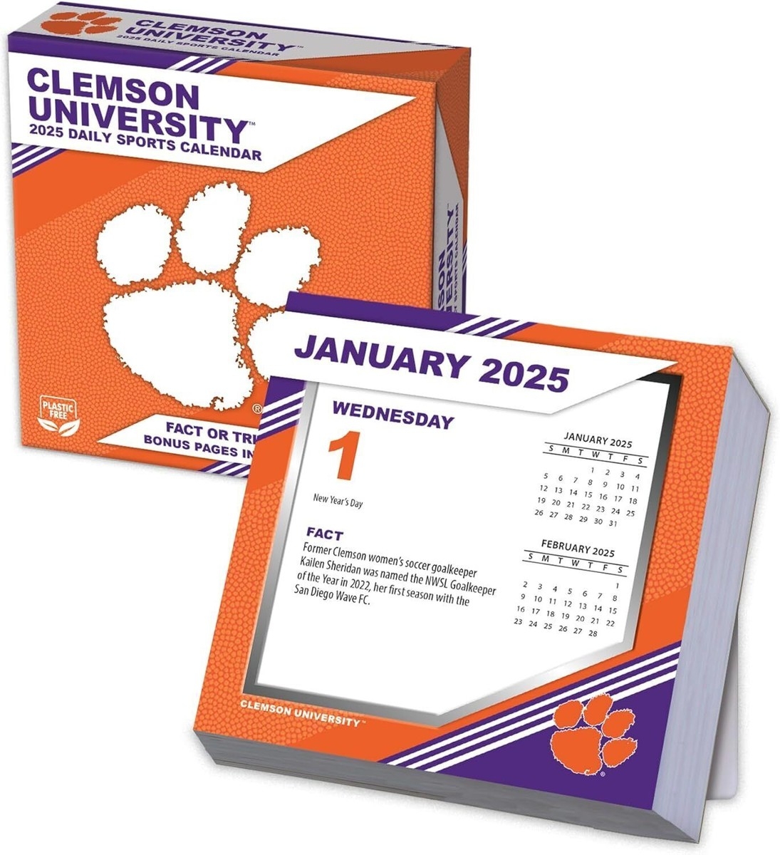 Turner Clemson Tigers 2025 Daily Box Calendar W EBay