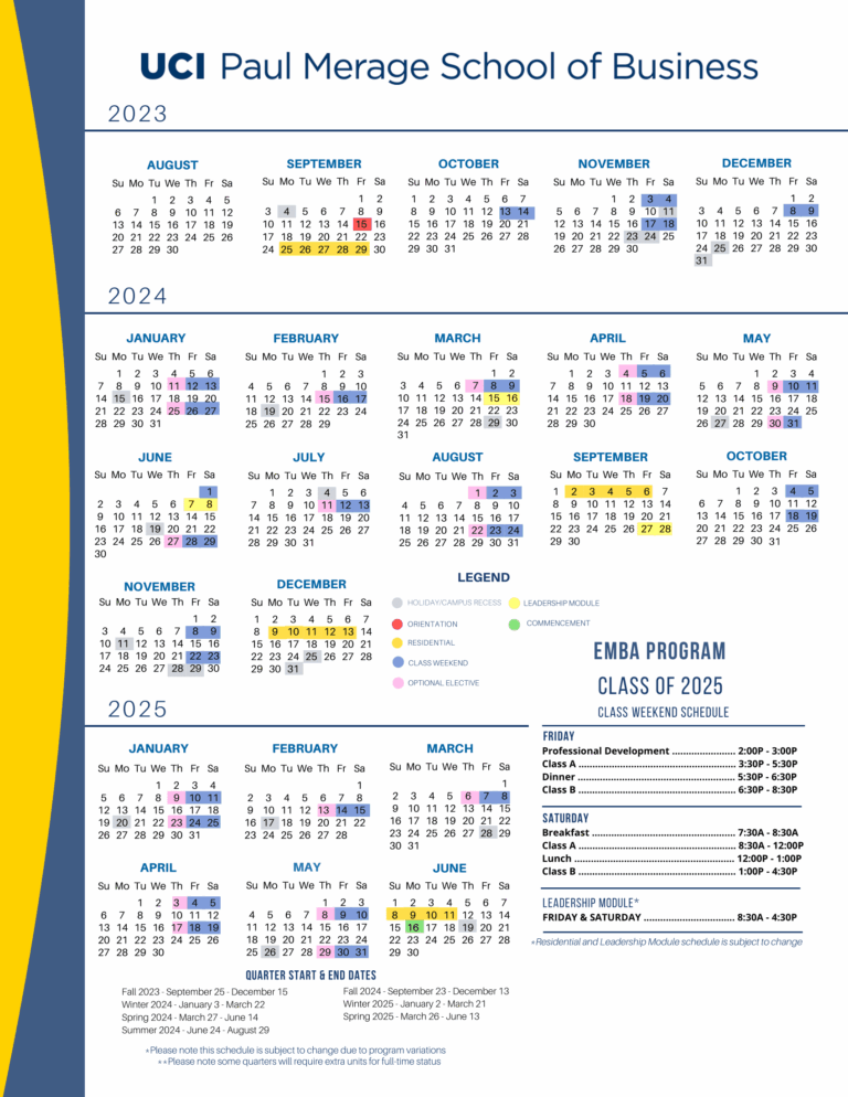 Uci Law Academic Calendar Printable Alphabet Charts