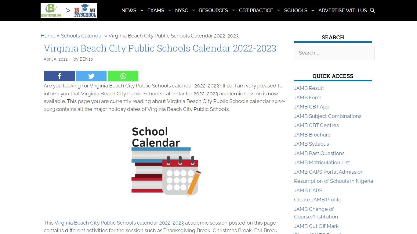 virginia beach public schools calendar