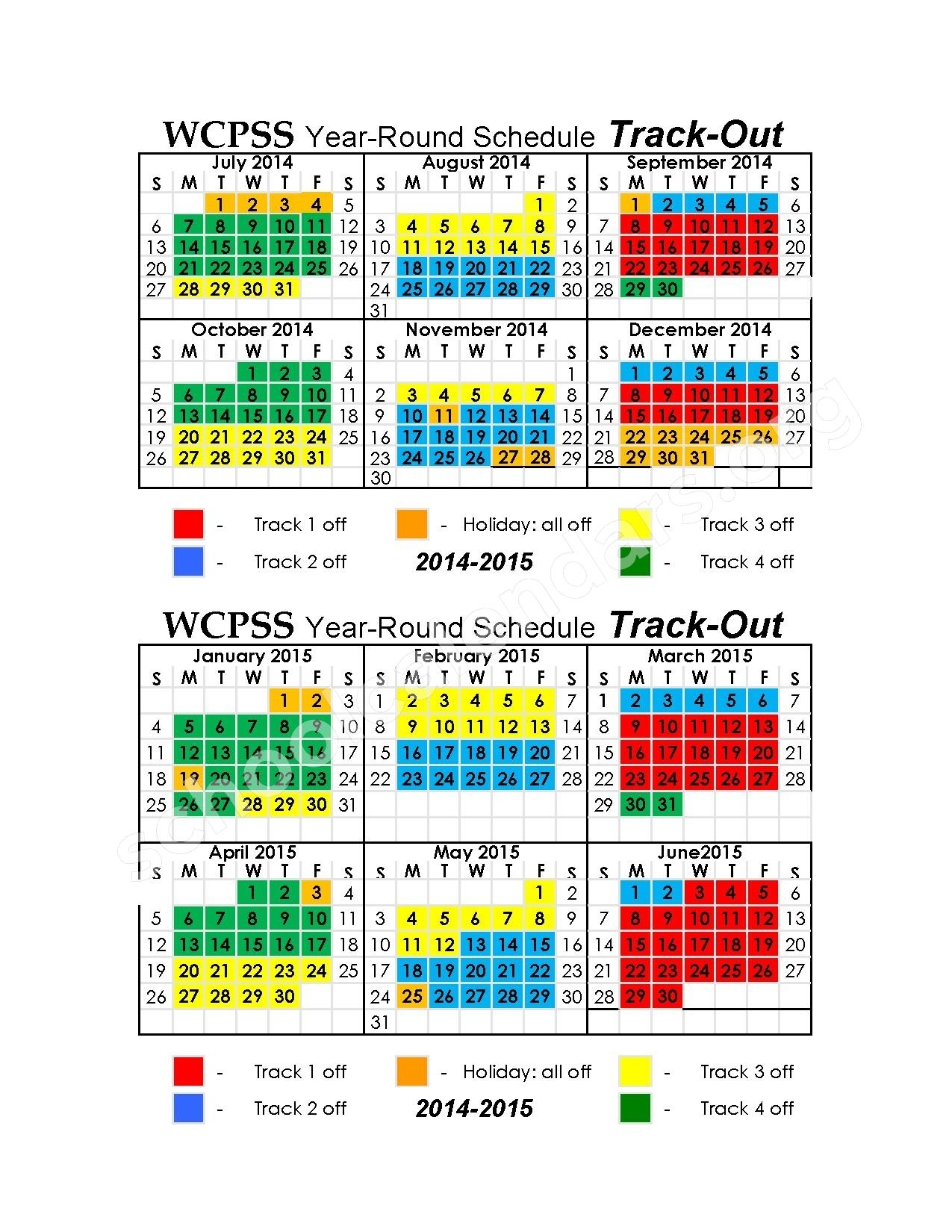 Wake County Academic Calendar