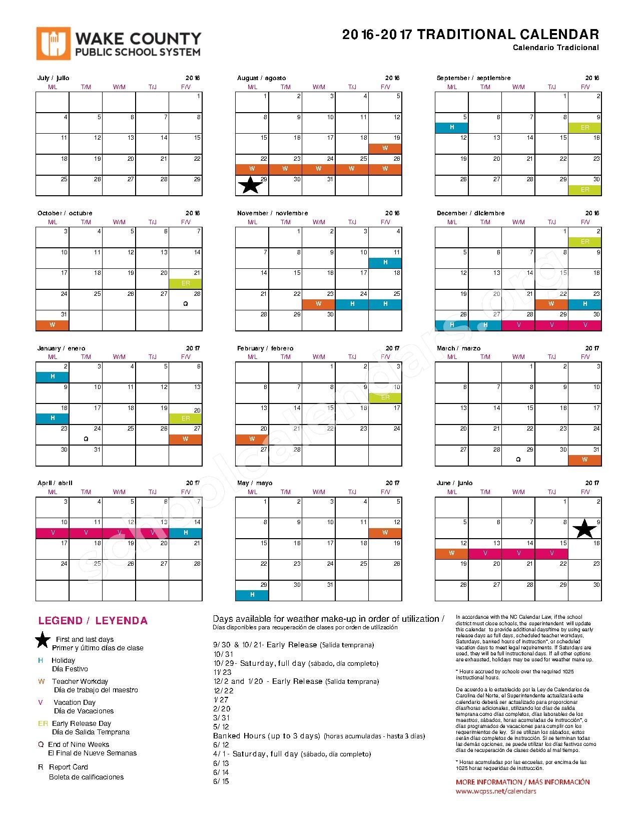 Wake County Calendar 2022 23 Printable Word Searches