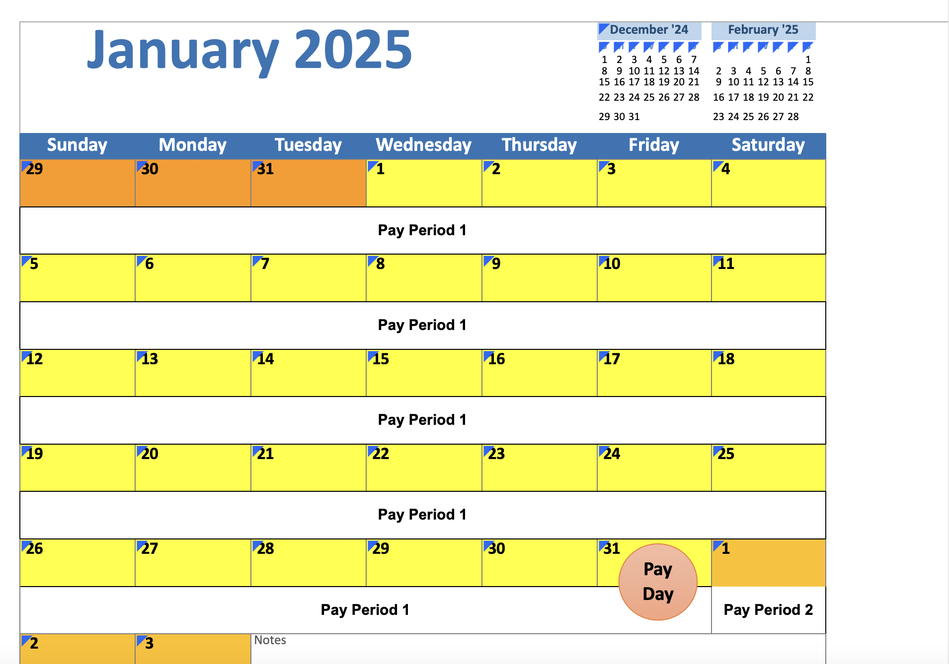 What Is A Pay Period Free 2025 Pay Period Calendars 